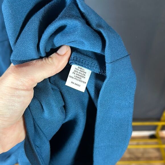 Blue Knee-Length Sleeveless Sheath Dress for Work - Picture 6 of 6